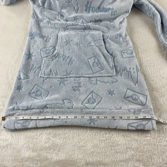 Harry Potter Wizarding World Fleece Lounge Hoodie Womens Size XS Blue Soft Cozy - Picture 8 of 12